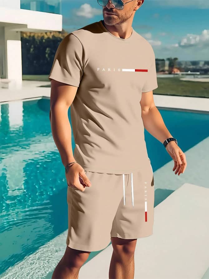 L009SN RivetRise Men's T-Shirt & Shorts Set
