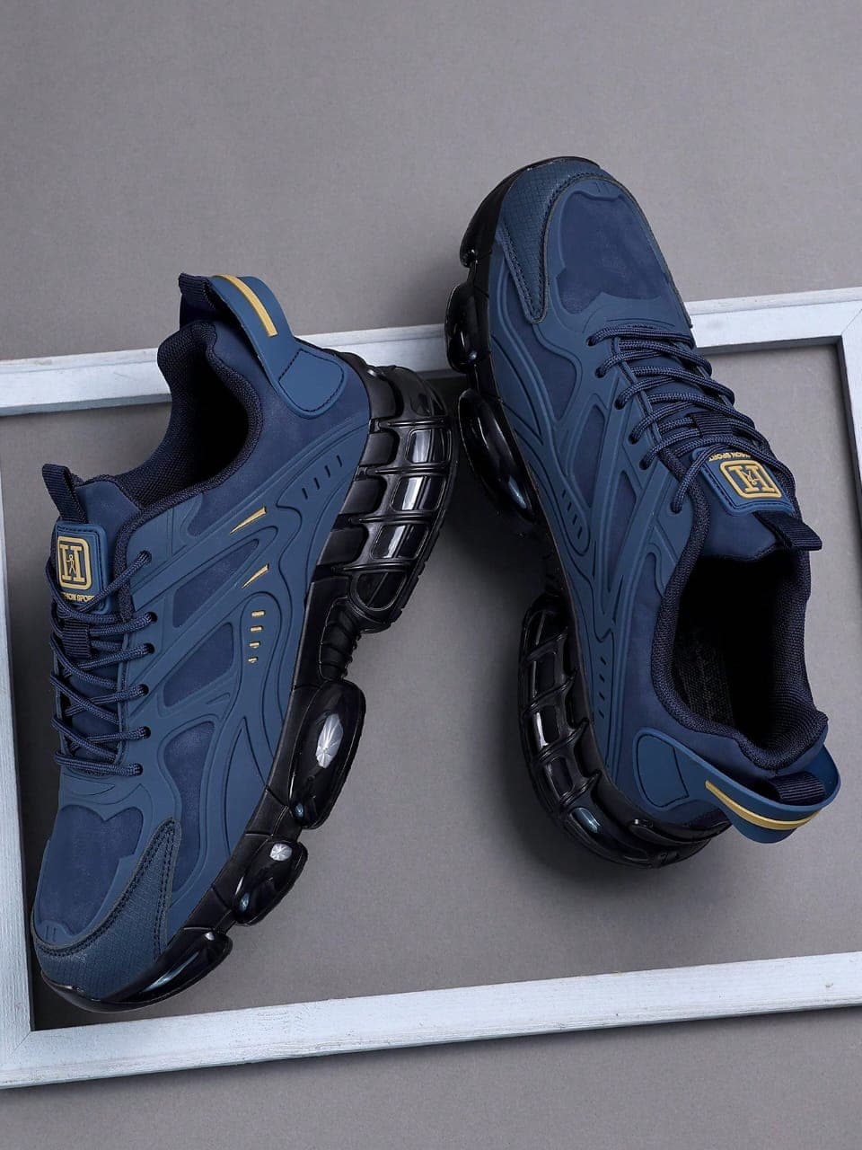 L042SN Men's Dark Blue Air Cushion Sports Shoes