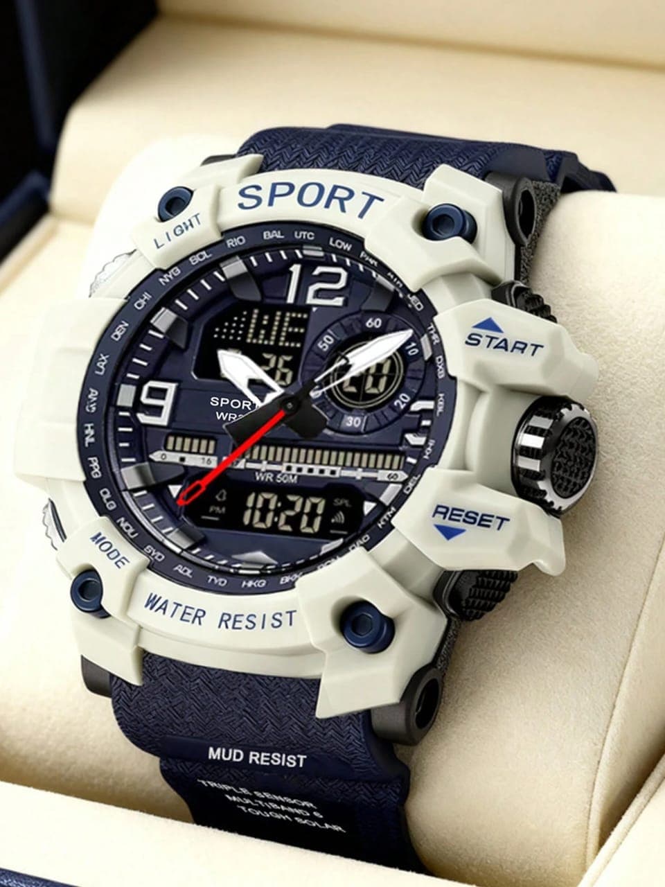 L079SN Unisex Multi-Function Dual Display Sports Watch