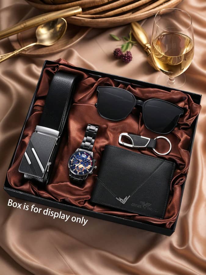 L021SN 5-Piece Men's Business & Casual Watch Set