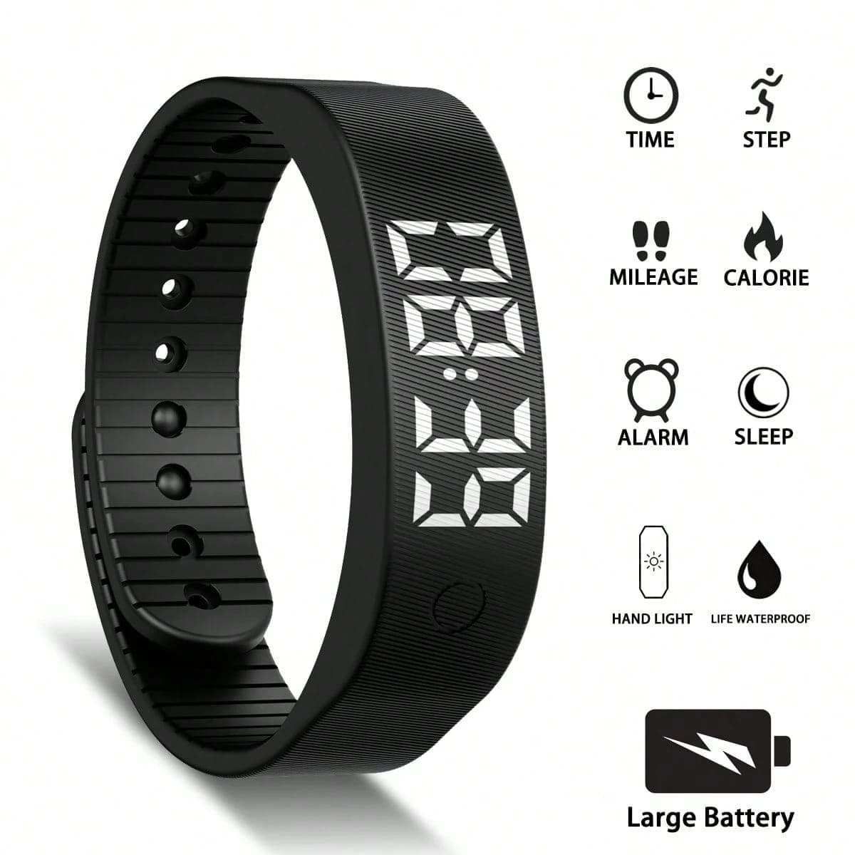 L071SN Unisex Digital Sports Smart Watch with Fitness Tracker