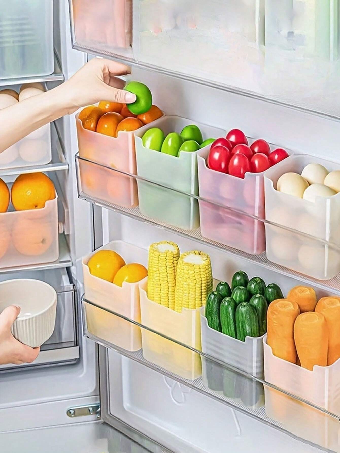 6-Piece Transparent Refrigerator Storage Container Set L022SN