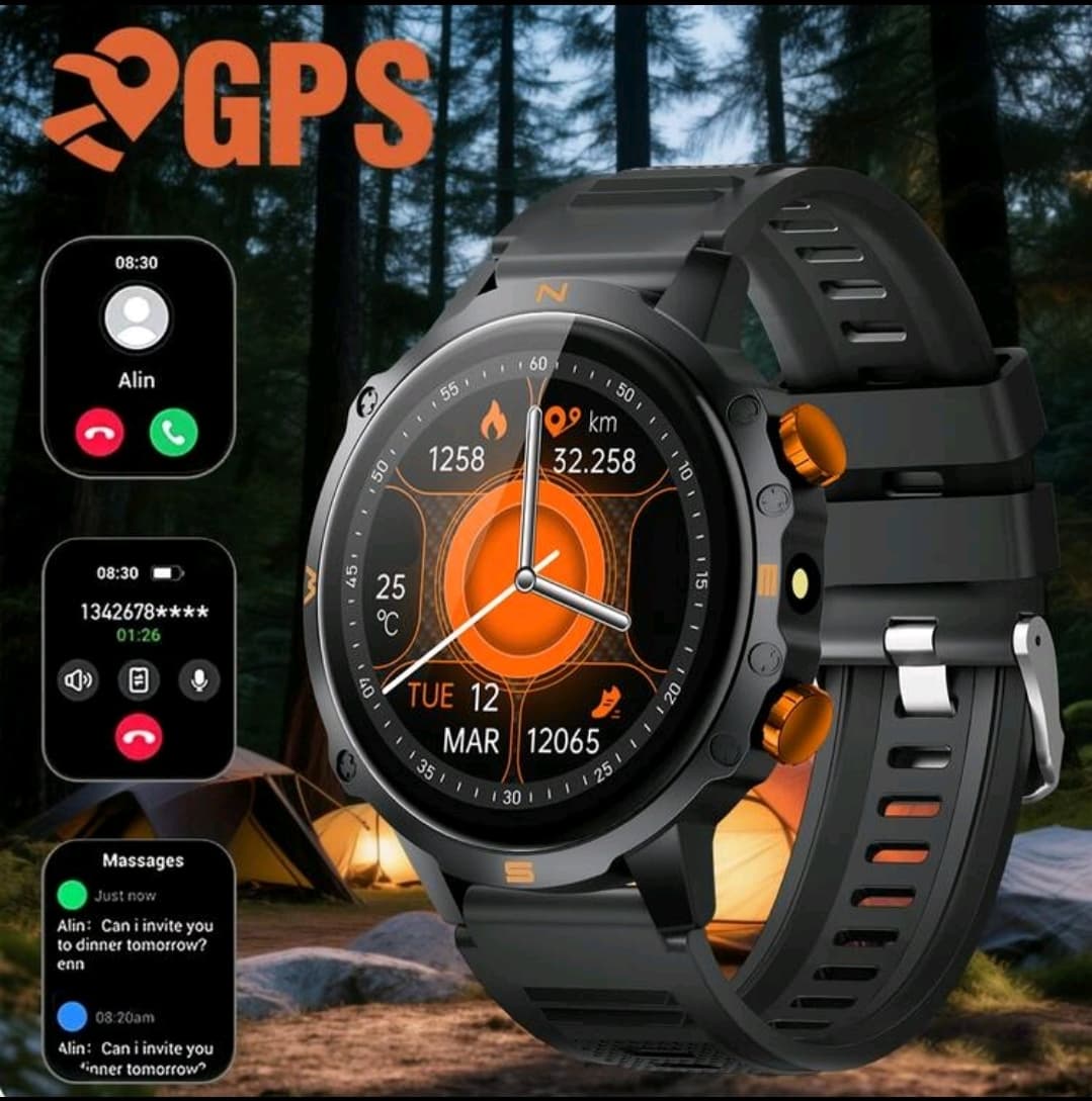 Smart Outdoor HD Sports Watch (1.5” Round Display)