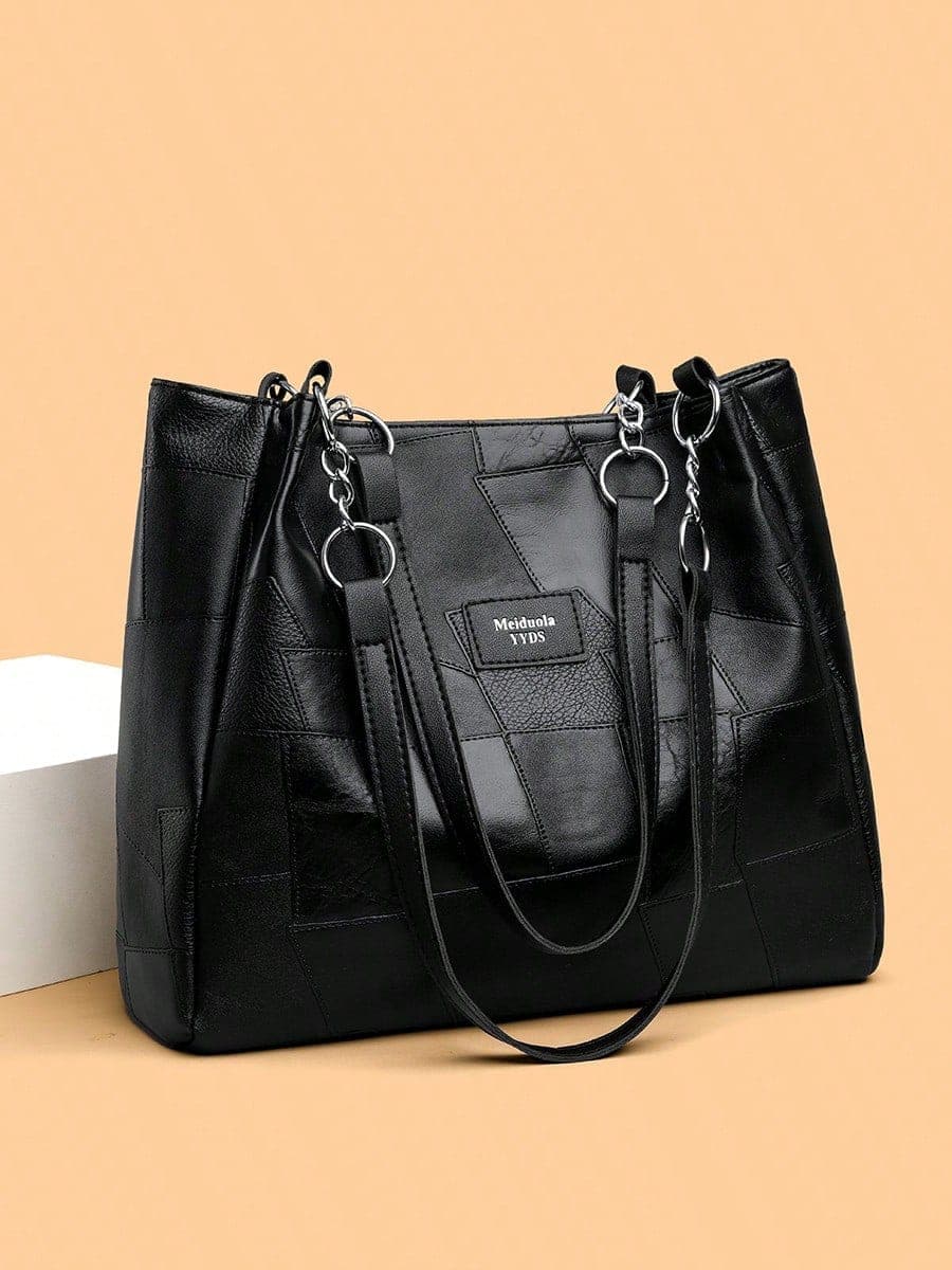 L100SN Women's Large Capacity PU Leather Tote Handbag