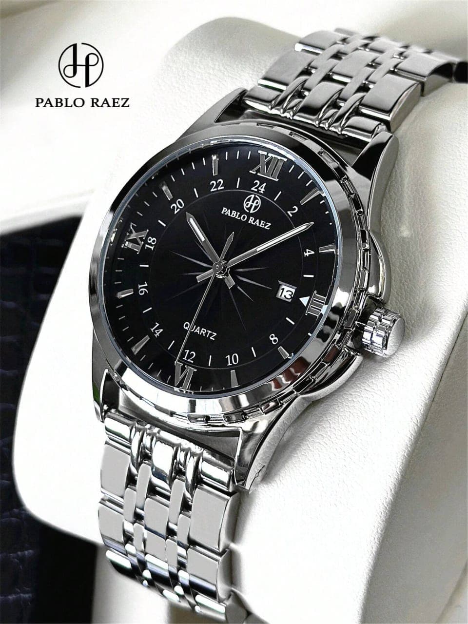 L051SN Pablo Raez Men's Vintage Stainless Steel Quartz Watch