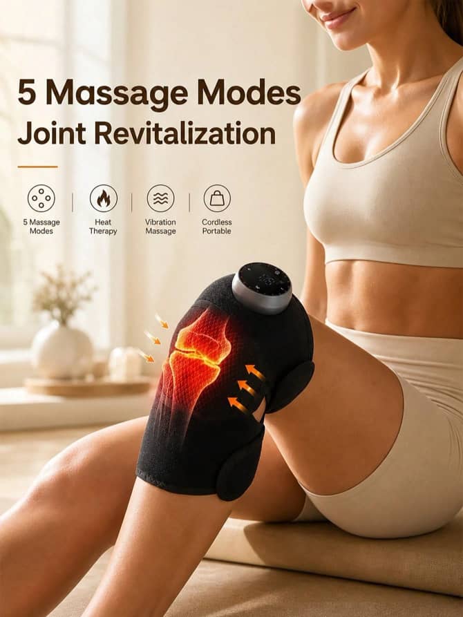 E039SNRechargeable Heated Knee Massager